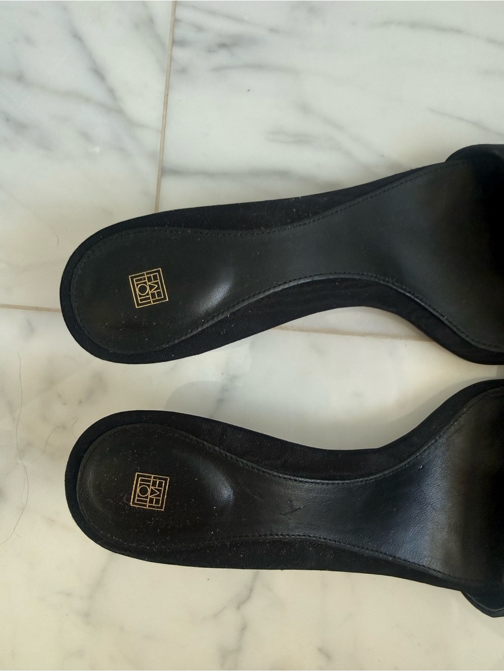 Toteme Moire mule black - Picture 5 of 9